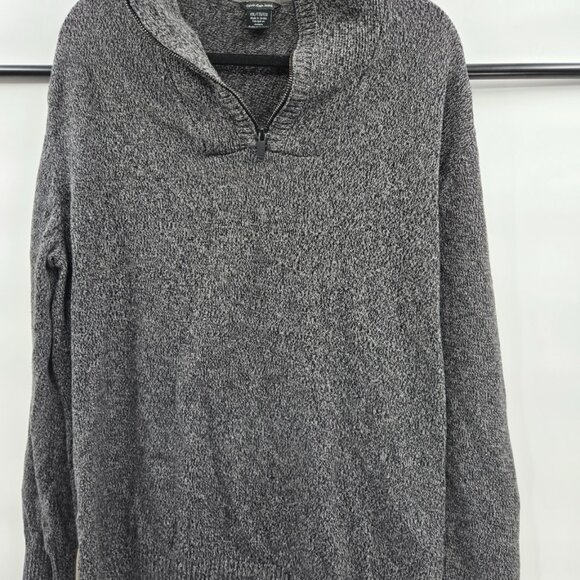Calvin Klein Other - Calvin Klein Dark Gray Mock Neck Long Sleeve Cotton Knit Sweater Pullover